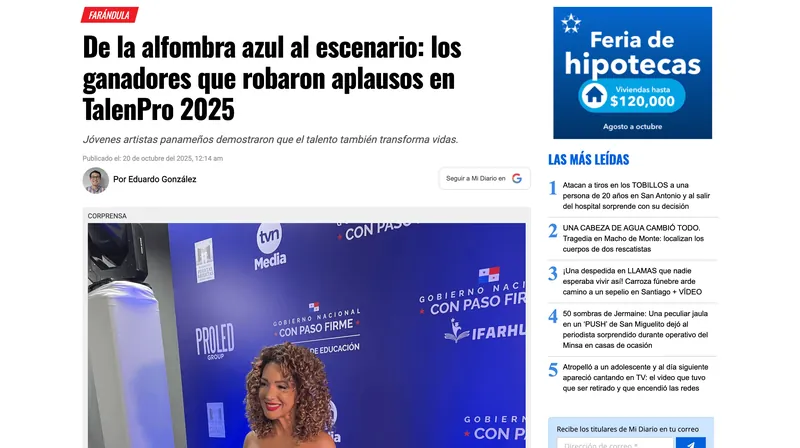Fundaci&oacute;n Puertas Abiertas De la alfombra azul al escenario: los ganadores que robaron aplausos en TalenPro 2025